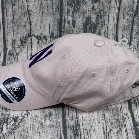 Northwestern Wildcats Top of the World Unisex Strap Back Adjustable Hat - Picture 2 of 6